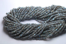 Load image into Gallery viewer, 14 Inch Strand,Mystic Labradorite Micro Faceted Rondelles, Size 3-3.5mm - Jalvi &amp; Co.