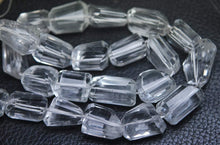 Load image into Gallery viewer, 14 Inch Strand,Rock Crystal Quartz Faceted Step Cut Nuggets Shape, 10-15mm Long - Jalvi &amp; Co.