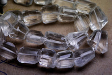 Load image into Gallery viewer, 14 Inch Strand,Rock Crystal Quartz Faceted Step Cut Nuggets Shape, 10-15mm Long - Jalvi &amp; Co.