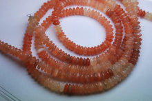 Load image into Gallery viewer, 14 Inch Strands, Super Finest Natural Peach Moonstone Faceted German Cutting Polished Rondelles 7mm - Jalvi &amp; Co.