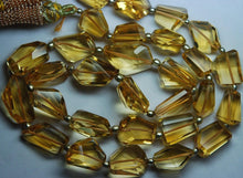 Load image into Gallery viewer, 14 Inch Strand,Superb-Finest Quality Golden Citrine Step Cut Faceted Nuggets, 10-12mm Size,Great Item - Jalvi &amp; Co.