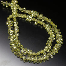 Load image into Gallery viewer, 14 inches, 5mm, Light Yellow Faceted Teardrop Briolette Loose Gemstone Beads, Zircon Beads - Jalvi &amp; Co.