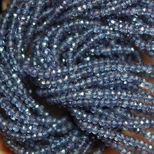 Load image into Gallery viewer, 14 Inches Strand Blue Mystic Quartz Faceted Rondelle 3.5mm - Jalvi &amp; Co.