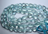 14 Inches Strand, Finest Quality Natural Aquamarine Faceted Nuggets, 12-16mm Large