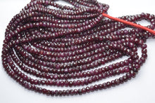 Load image into Gallery viewer, 14 Inches Strand, Natural African Ruby Micro Faceted Rondelles Beads 3.5-5mm Aprx - Jalvi &amp; Co.