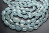 14 Inches Strand, Natural Aquamarine Smooth Nuggets Shaped Beads, 6-12mm