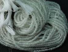 Load image into Gallery viewer, 14 Inches Super Finest Cutaaaquality White Topaz Faceted Rondelles Size 3mm - Jalvi &amp; Co.