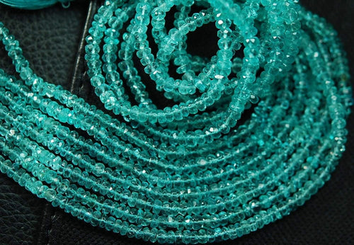 14 Inches Super Finest Quality Aaa Sky Green Blue Apatite Size 3.25mm - Jalvi & Co.