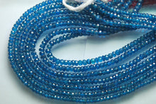 Load image into Gallery viewer, 14 Inches Super Finest Quality Neon Blue Apatite Size 4.50mm - Jalvi &amp; Co.