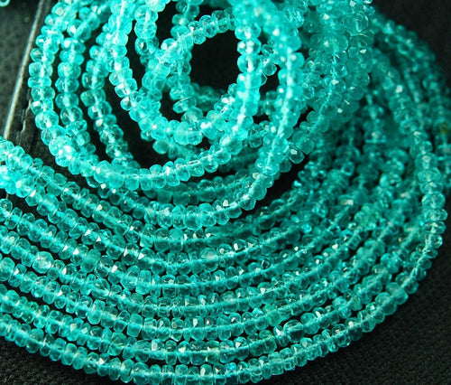 14 Inches Super Finest Quality Sky Blue Apatite 3.5mm - Jalvi & Co.