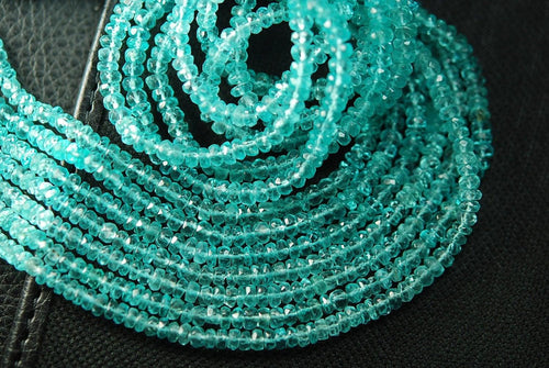 14 Inches Super Finest Quality Sky Blue Apatite 3.5mm - Jalvi & Co.