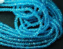 Load image into Gallery viewer, 14 Inches Super Finest Quality Sky Blue Mystic Topaz Faceted Rondelles Size 3.5mm - Jalvi &amp; Co.