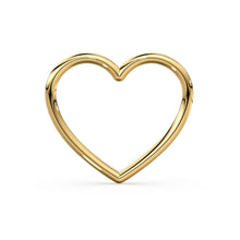 Load image into Gallery viewer, 14k 18k Heart Solid Gold Charm / 20 Gauge Gold Heart Charm / 10mm - Jalvi &amp; Co.