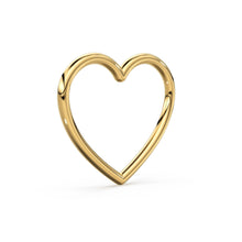 Load image into Gallery viewer, 14k 18k Heart Solid Gold Charm / 20 Gauge Gold Heart Charm / 10mm - Jalvi &amp; Co.