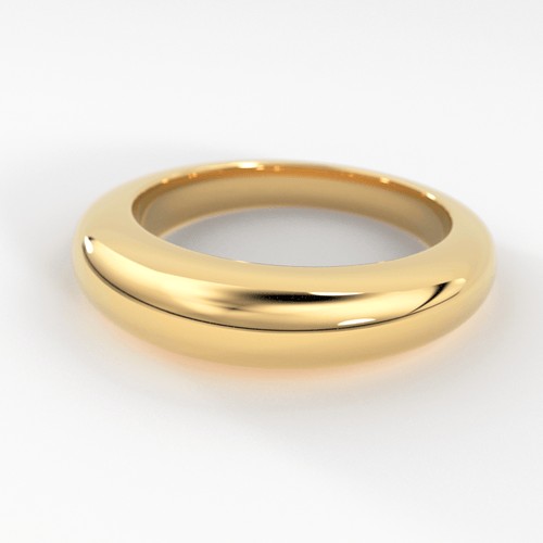 14k Gold Dome Ring / Dome Ring Gold / Statement Ring / Crescent Dome Ring / Chunky Ring / Minimal / Statement Ring / Classic Bold Ring - Jalvi & Co.