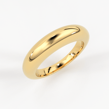 Load image into Gallery viewer, 14k Gold Dome Ring / Dome Ring Gold / Statement Ring / Crescent Dome Ring / Chunky Ring / Minimal / Statement Ring / Classic Bold Ring - Jalvi &amp; Co.