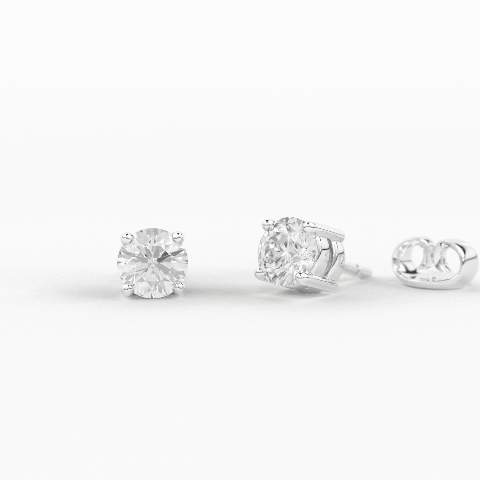Petite Diamond Stud 14K Gold Earrings – FreshTrends