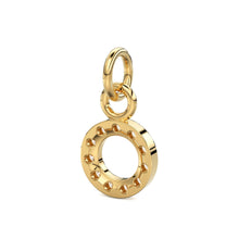 Load image into Gallery viewer, 14k Solid Gold Diamond Round Charm / Petite Dainty Brilliant Diamond Charm / Diamond Pendant / Sale - Jalvi &amp; Co.