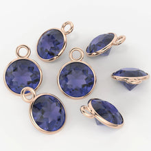 Load image into Gallery viewer, 14k Solid Yellow Gold 4,5,6mm Natural Blue Iolite Charm Pendant - Jalvi &amp; Co.