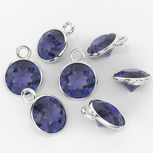 Load image into Gallery viewer, 14k Solid Yellow Gold 4,5,6mm Natural Blue Iolite Charm Pendant - Jalvi &amp; Co.