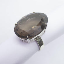 Load image into Gallery viewer, 15.8g, Handmade Natural Smoky Quartz 925 Sterling Silver Ring - Jalvi &amp; Co.