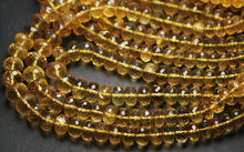 Load image into Gallery viewer, 15 Beads, 1/2 Strand,Citrine Micro Faceted Rondelles, 8-9mm Size,Super Quality - Jalvi &amp; Co.