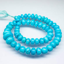 Load image into Gallery viewer, 15 inch, 7-15mm, Turquoise Smooth Rondelle Shape Large Size Beads, Turquoise Bead - Jalvi &amp; Co.