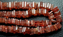 Load image into Gallery viewer, 15 Inch Strand, Super Finest-Quality-Sunstone Square Heishi Cut Beads, 5-6mm Size - Jalvi &amp; Co.