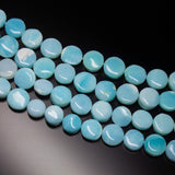 15 inches, 10-18mm, Peruvian Opal Smooth Round Coin Loose Gemstone Beads, Opal Beads