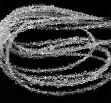 Load image into Gallery viewer, 15 inches, 3-4mm, Clear White Herkimer Diamond Quartz Nuggets Beads Strand, Center Drilled - Jalvi &amp; Co.