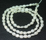 15 inches, 6mm, Natural Silverite Smooth Polished Oval Loose Gemstone Beads Strand