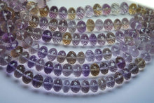 Load image into Gallery viewer, 16 Inch Strand, 368 Carats,Very Rare, Natural Ametrine Micro Faceted Rondelles, 9.5-14mm - Jalvi &amp; Co.