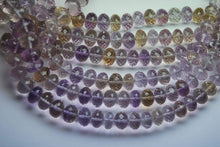 Load image into Gallery viewer, 16 Inch Strand, 368 Carats,Very Rare, Natural Ametrine Micro Faceted Rondelles, 9.5-14mm - Jalvi &amp; Co.