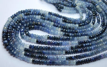 Load image into Gallery viewer, 16 Inch Strand, Natural Shaded Blue Sapphire Micro Faceted Beads 4-4.5mm Aprx - Jalvi &amp; Co.