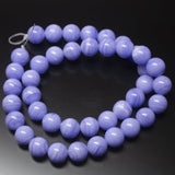 16 inches, 10mm, Synthetic Blue Lace Agate Smooth Plain Round Loose Gemstone Beads