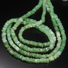 Load image into Gallery viewer, 16 inches, 4mm 5mm, Natural Shaded Chrysoprase Smooth Heishi Shape Beads Strand, Chrysoprase Beads - Jalvi &amp; Co.