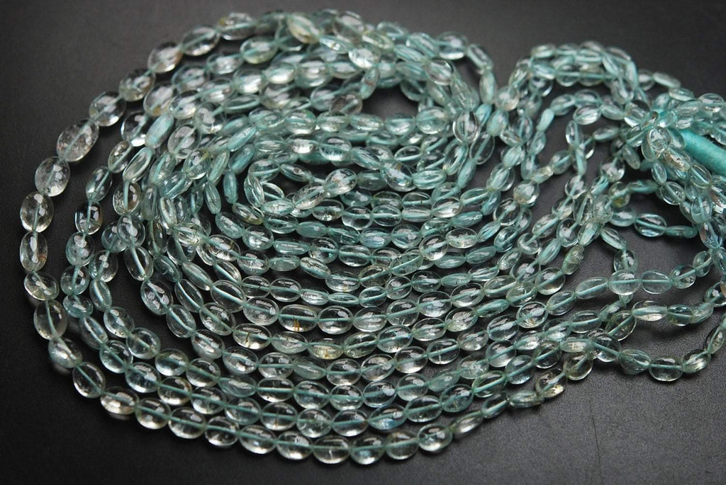 16 Inches Strand, Natural Aquamarine Smooth Nuggets Shaped Beads6-4.5mm - Jalvi & Co.