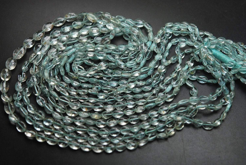 16 Inches Strand, Natural Aquamarine Smooth Nuggets Shaped Beads6-4.5mm - Jalvi & Co.