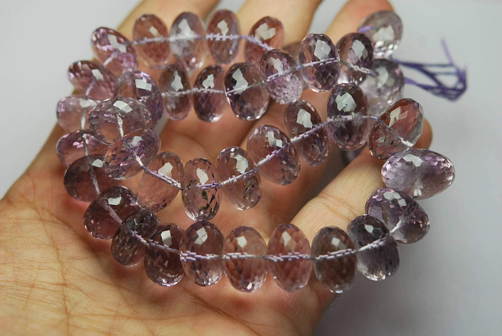 16 Inches Strand, Natural Pink Amethyst Faceted Rondelle 14-18mm - Jalvi & Co.