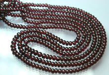 Load image into Gallery viewer, 16 Inches Strands,Super Finest-Quality,Mozambique Garnet Smooth Roundelles, 4-5mm - Jalvi &amp; Co.