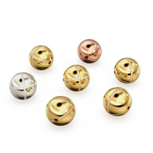 Load image into Gallery viewer, 16mm Diamond French Pave Setting Gold Beads / 14k 18k Solid Gold Round Beads / Diamond Gold Spacer / Handmade Diamond 16mm Beads Findings - Jalvi &amp; Co.