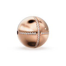 Load image into Gallery viewer, 16mm Diamond French Pave Setting Gold Beads / 14k 18k Solid Gold Round Beads / Diamond Gold Spacer / Handmade Diamond 16mm Beads Findings - Jalvi &amp; Co.