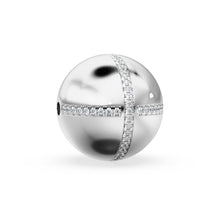 Load image into Gallery viewer, 16mm Diamond French Pave Setting Gold Beads / 14k 18k Solid Gold Round Beads / Diamond Gold Spacer / Handmade Diamond 16mm Beads Findings - Jalvi &amp; Co.