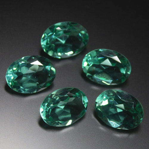 16x12mm Top Luster Green Fluorite Quartz Oval Cut Loose Gemstone - Drilling Available - Jalvi & Co.