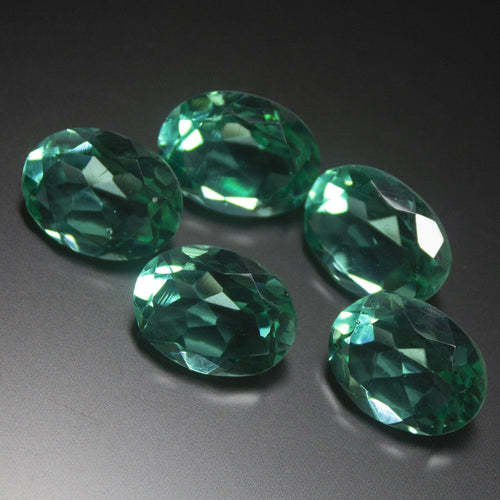 16x12mm Top Luster Green Fluorite Quartz Oval Cut Loose Gemstone - Drilling Available - Jalvi & Co.
