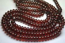 Load image into Gallery viewer, 18 Inches Strands, Super Aaa Quality,Large Orange Hessonite Garnet Smooth Rondelles, 6.5-9mm - Jalvi &amp; Co.