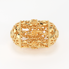 Load image into Gallery viewer, 18k Solid Gold Handmade Designer Floral Spacer Bead Finding 12mm 13mm 14.50mm - Jalvi &amp; Co.