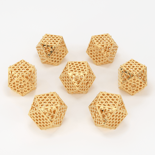 18k Solid Gold Handmade Designer Icosahedron Spacer Bead Finding 6.50mm 8.50mm 10.30mm - Jalvi & Co.