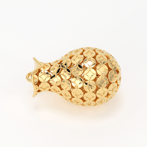 18k Solid Gold Handmade Flower Pot Vase Spacer Charm Bead Finding 11mm 13mm - Jalvi & Co.