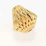 18k Solid Gold Handmade Geometric Cone Spacer Bead Finding 7mm 8mm 9mm